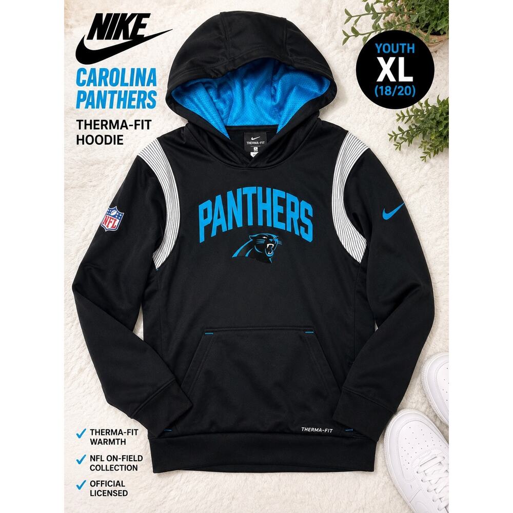 Nike Carolina Panthers Therma-FIT Hoodie Youth XL 18/20 NFL